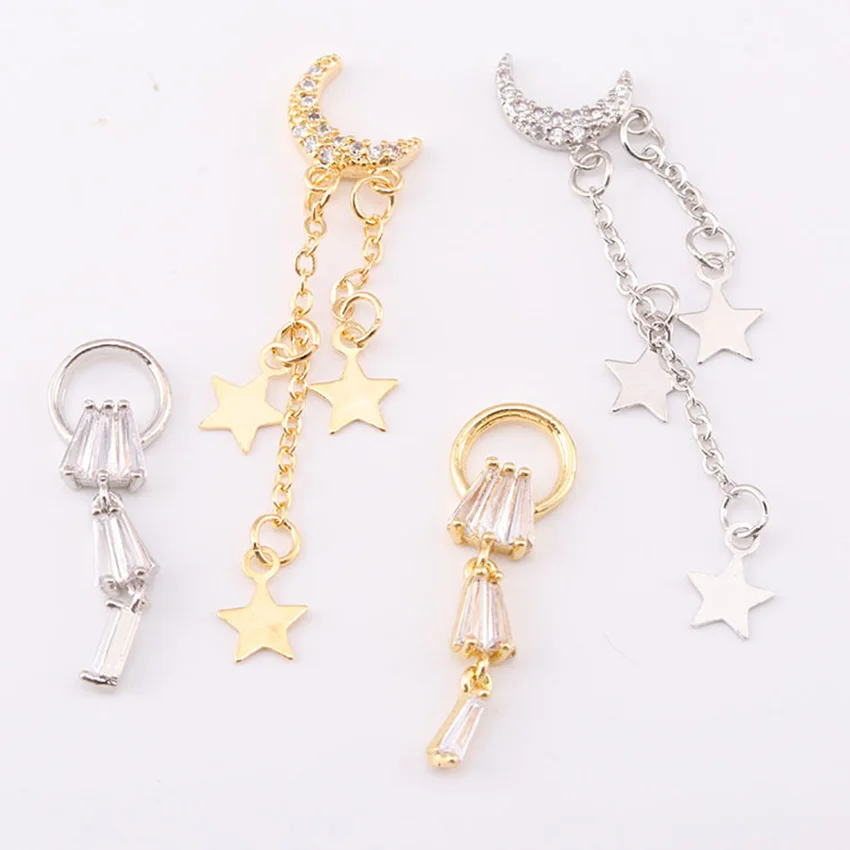 

Nail Decoration Elegant Bowknot Designs 5 pcs/Set Alloy With Exquisite Zircon Rhinestones For Beauty Salons