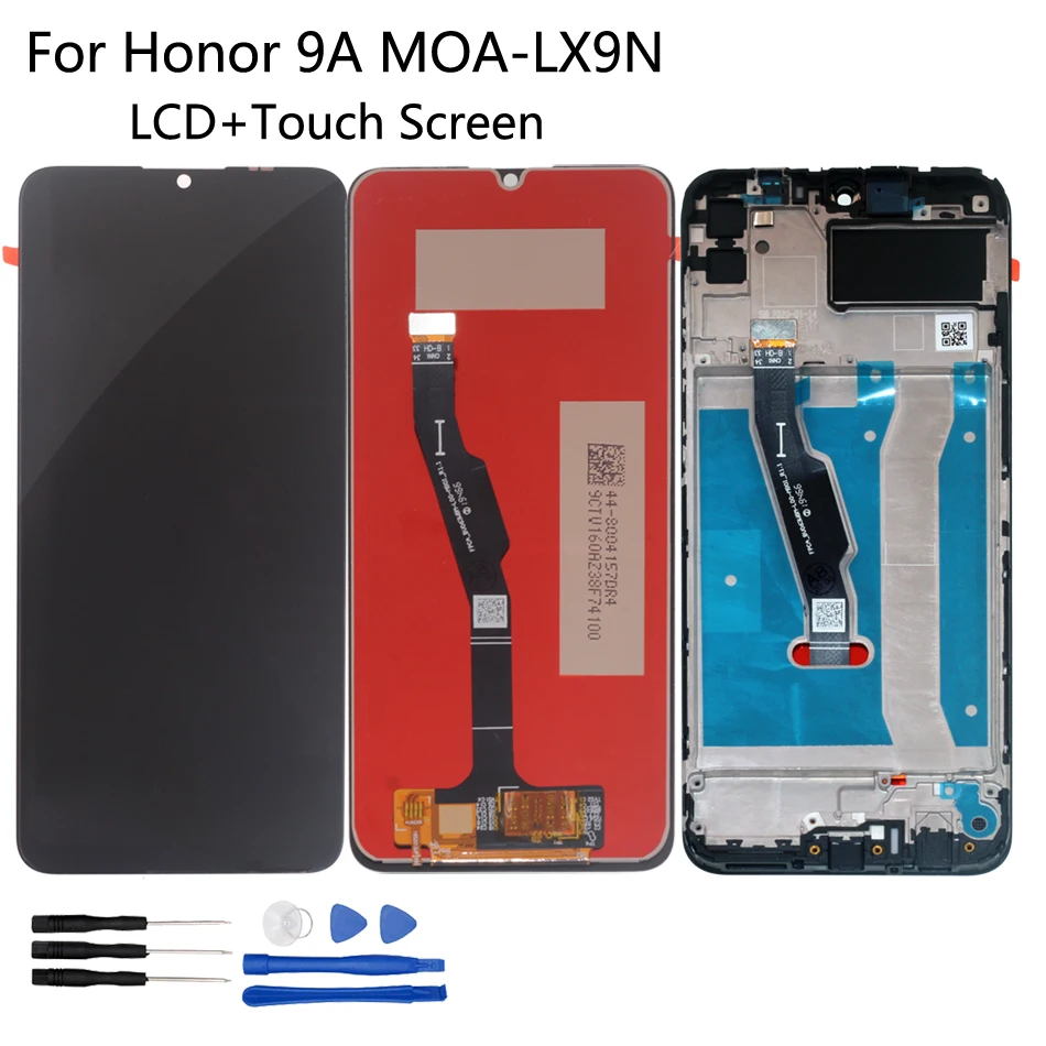 Оригинальный ЖК-дисплей для Huawei Honor 9A с сенсорным экраном в сборе рамкой MOA-LX9N LCD
