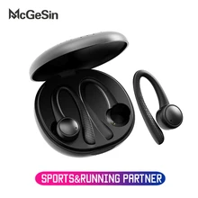 McGeSin Sport Headphone Ear-hook Earphone Wireless Bluetooth 5.0 Running Headsets Gym Earbuds With Mic For Xiaomi Iphone Huawei