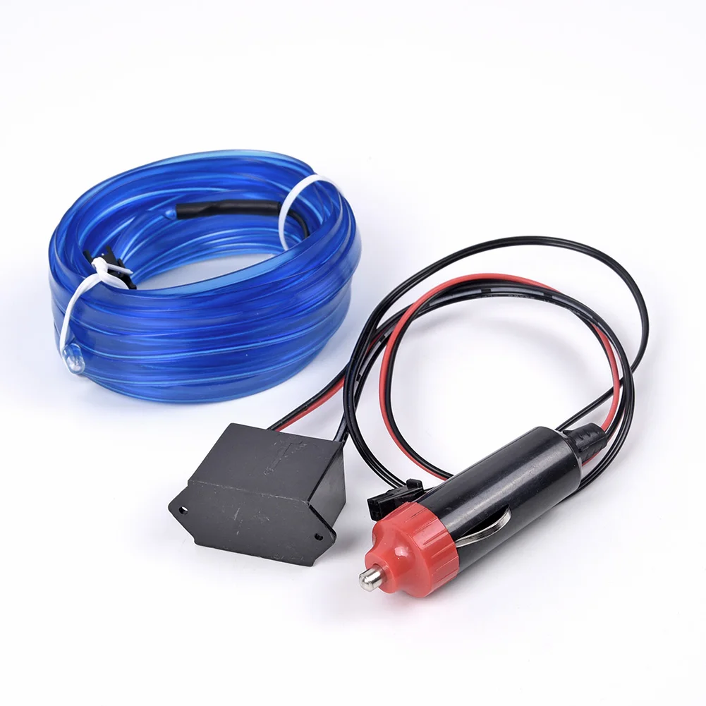 

4M 12V Blue LED Car Auto Interior Decorative Atmosphere Wire Strip Light Lamp U3
