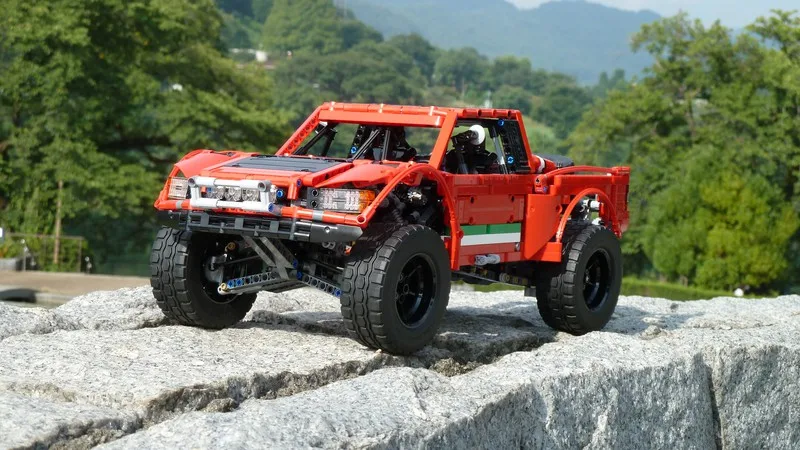 BuildMOC 2314 шт. Technic MOC серия SUV автомобиль пикап кирпичи для тележки 3662 Модели Строительные наборы Блоки Игрушки для мальчиков подарок