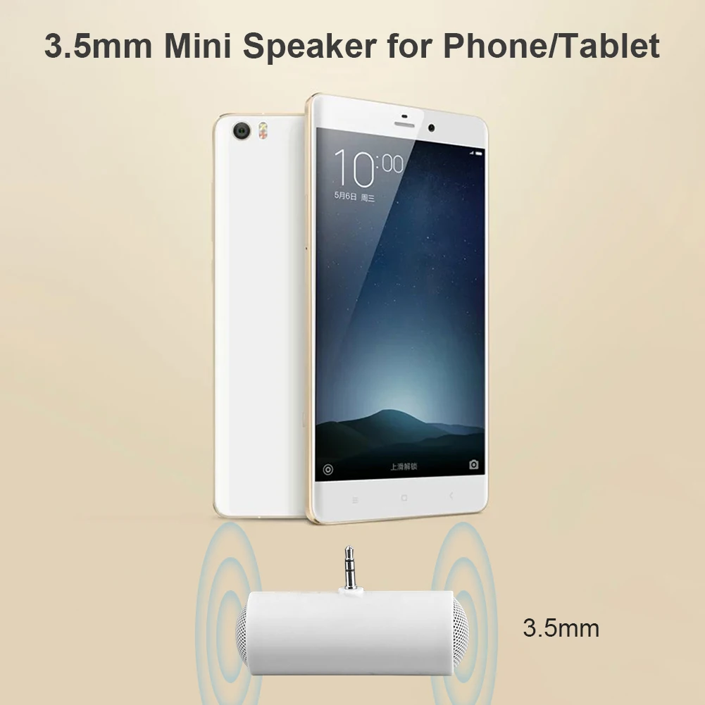 Мини-динамик портативный линейный с разъемом 3 5 мм TRS для iPhone iPad iPod Android смартфонов