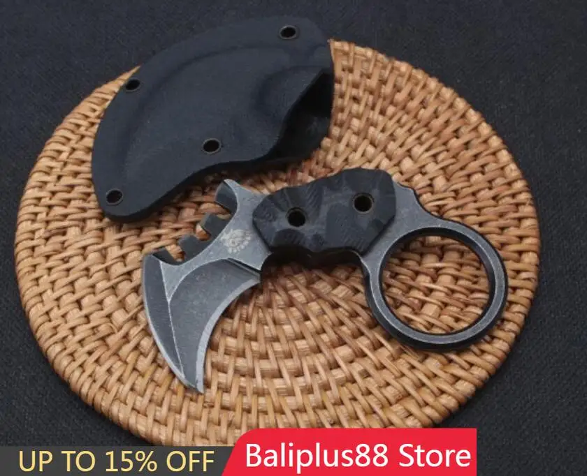 Нож Karambit Claw Theone Doomsday Devil Mini с лезвием AUS-8 для тактического карманного использования, охоты, рыбалки, EDC и выживания.
