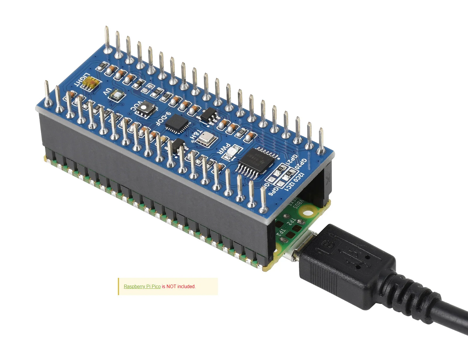 Модуль s датчика окружающей среды для Raspberry Pi Pico шина I2C встроенный цифровой