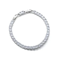rhinestone engagement wedding bracelets for women zircon crystal charm bracelet chain vintage jewelry gift pulseras