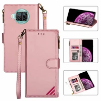 zipper leather flip case for xiaomi mi 11 ultra 11t pro poco x3 nfc 10 lite redmi k40 pro note 9s 9 8 8a wallet cards cover