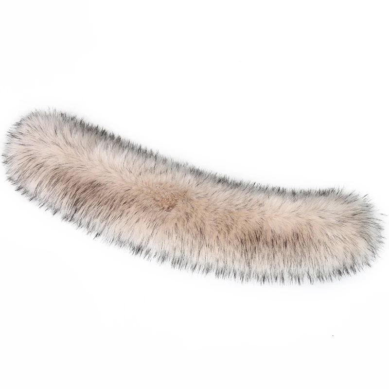 Меховой воротник MH из искусственного меха енота зимний меховой теплый хорошие