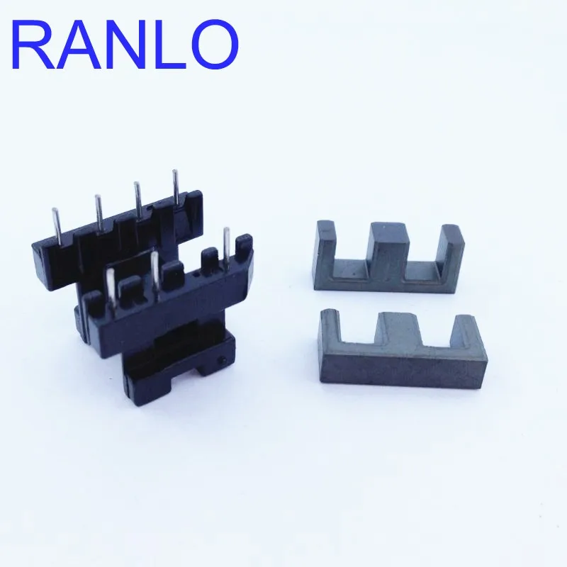 EE19 горизонтальный 4 + контактный трансформатор Шпулька магнит ферритовый