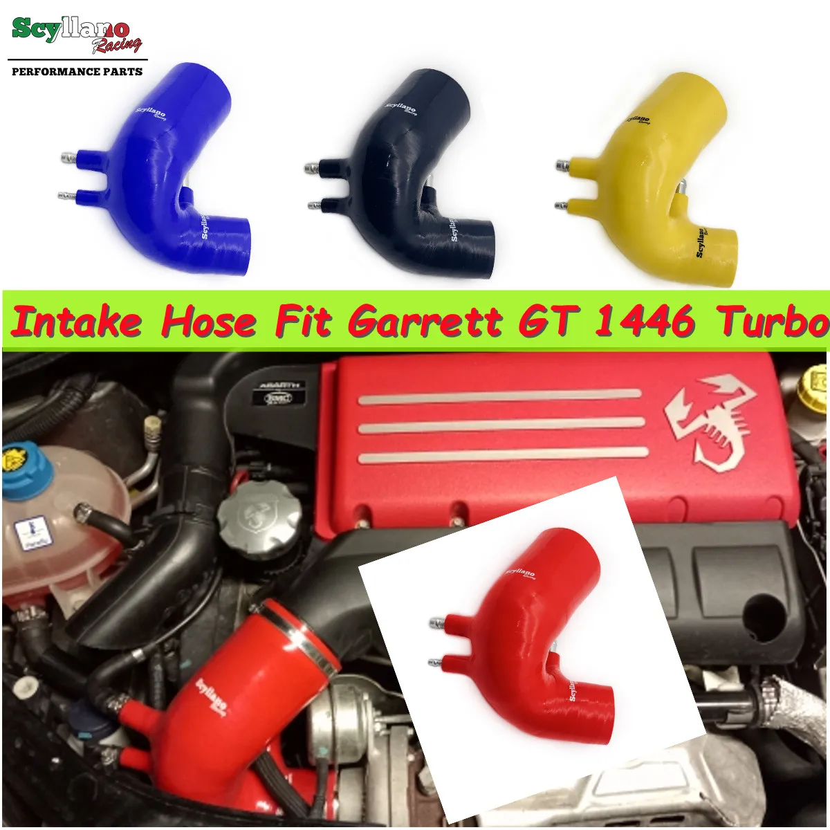 Силиконовый Впускной шланг трубка для Abarth 500 595 695 T-Jet Engine 1446 л с Garrett Turbo