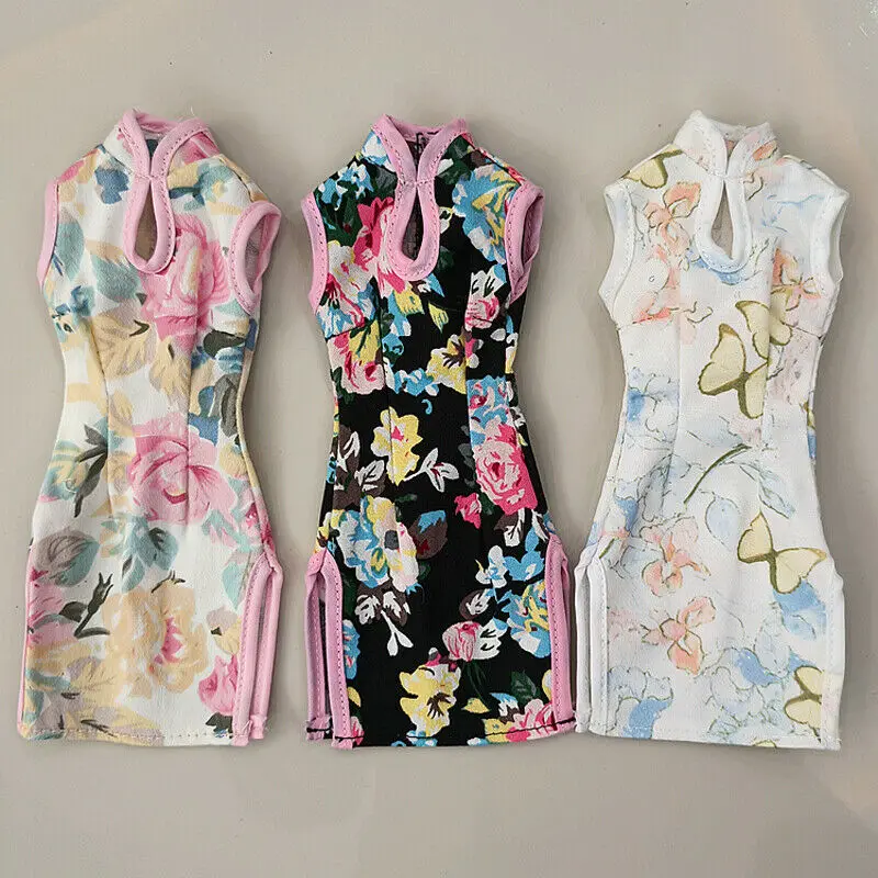 

1/6 Scale Soldier Doll Clothes Cheongsam Model for 12" Female Body Figure