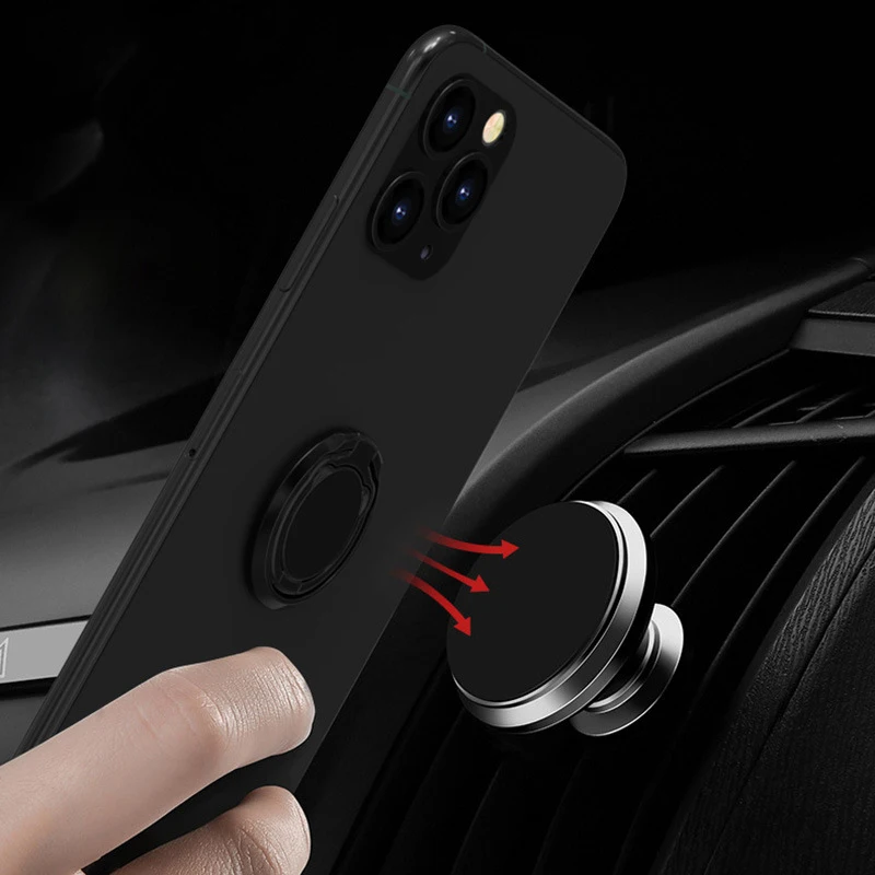 Magnetic Metal Car Mount Dashboard Mobile Phone Holder 360 Rotation Stand Cute Bear Shape Bracket Bear Folding Metal Holder