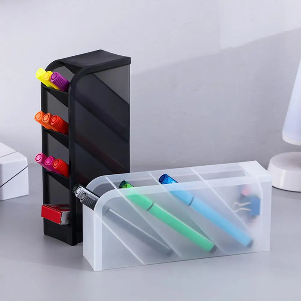 Модный Настольный держатель для ручек с 4 Сетками карандаш косметический