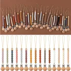 Детская пустышка на цепочке с прищепкой, застёжка-зажим Соска-цепочка BPA бесплатные Силиконовые бусы Сделай Сам подходят к держатель для соски-пустышки соска клипов новорожденный уход грызунок