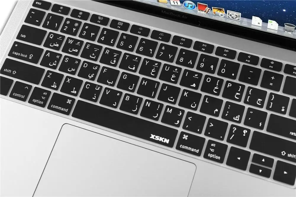 Чехол с арабской клавиатурой для 2018 нового MacBook Air 13 дюймов Touch ID A1932