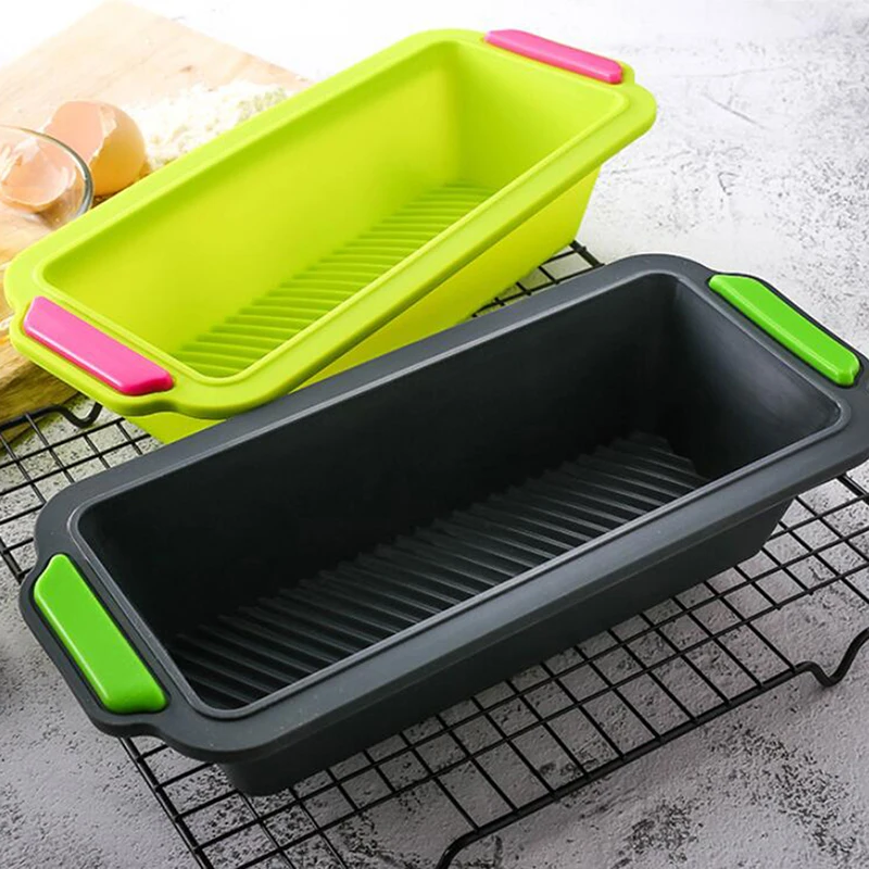 

Rectangular Silicone Bread Pan Mold Toast Bread Mold Cake Tray Long Square Cake Mould Bakeware Non-stick Baking Tools