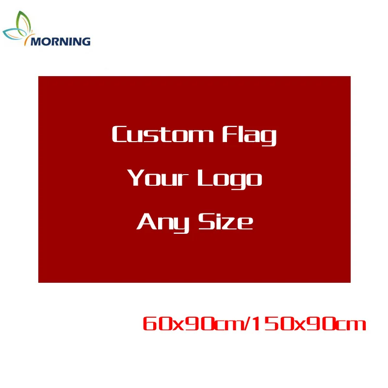 

Утренний флаг под заказ 60x90 см 90x150 см под заказ любой логотип и размер флаг и баннер рекламное украшение для вечеринки флаг и баннер