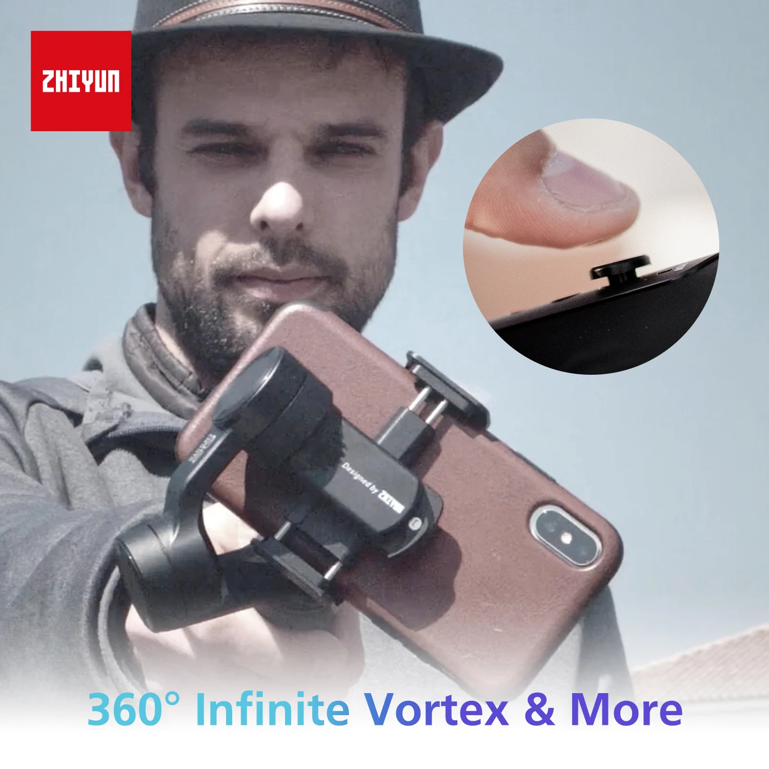 Zhiyun Smooth Q2 3-Axis смартфон ручной шарнирный стабилизатор для камеры GoPro, небольшой карман Размеры 360 градусов вращения для телефона 11 Pro Max S10 9