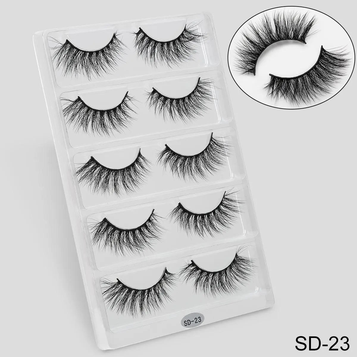 5 пар/набор 3D искусственные норковые ресницы натуральных длинных/толстые