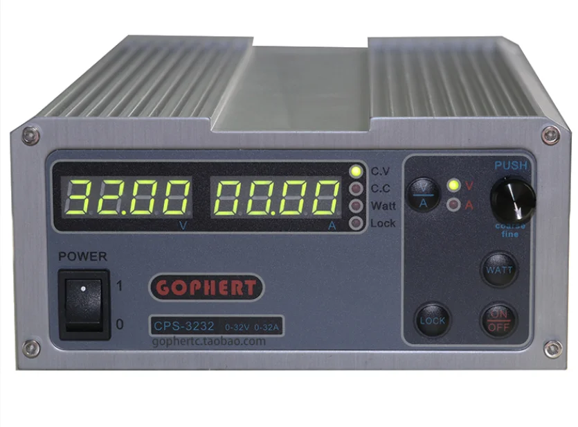 

CPS-3232 1000W 0-32 В пост/0-32A, Мощность Цифровой Регулируемый лаборатория DC Питание 220V