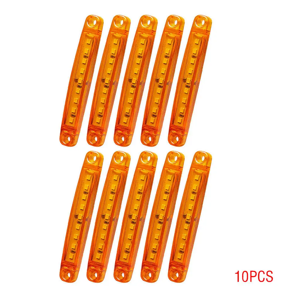 

10PCS Amber 9 SMD LED Truck lights led side Car Truck Bus Marker Light Waterproof 24V 9LED Truck Side Light
