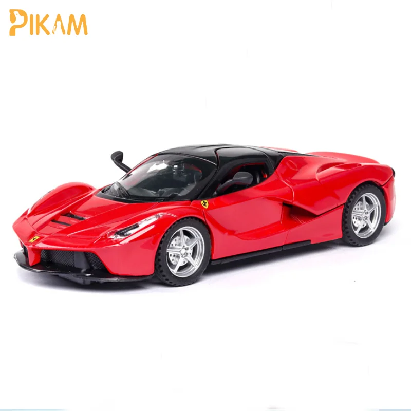 

Модель автомобиля из сплава 1:32, литый под давлением Laferrari VB32163, суперкар со звуком и подсветкой для мальчиков, подарок на день рождения, колле...
