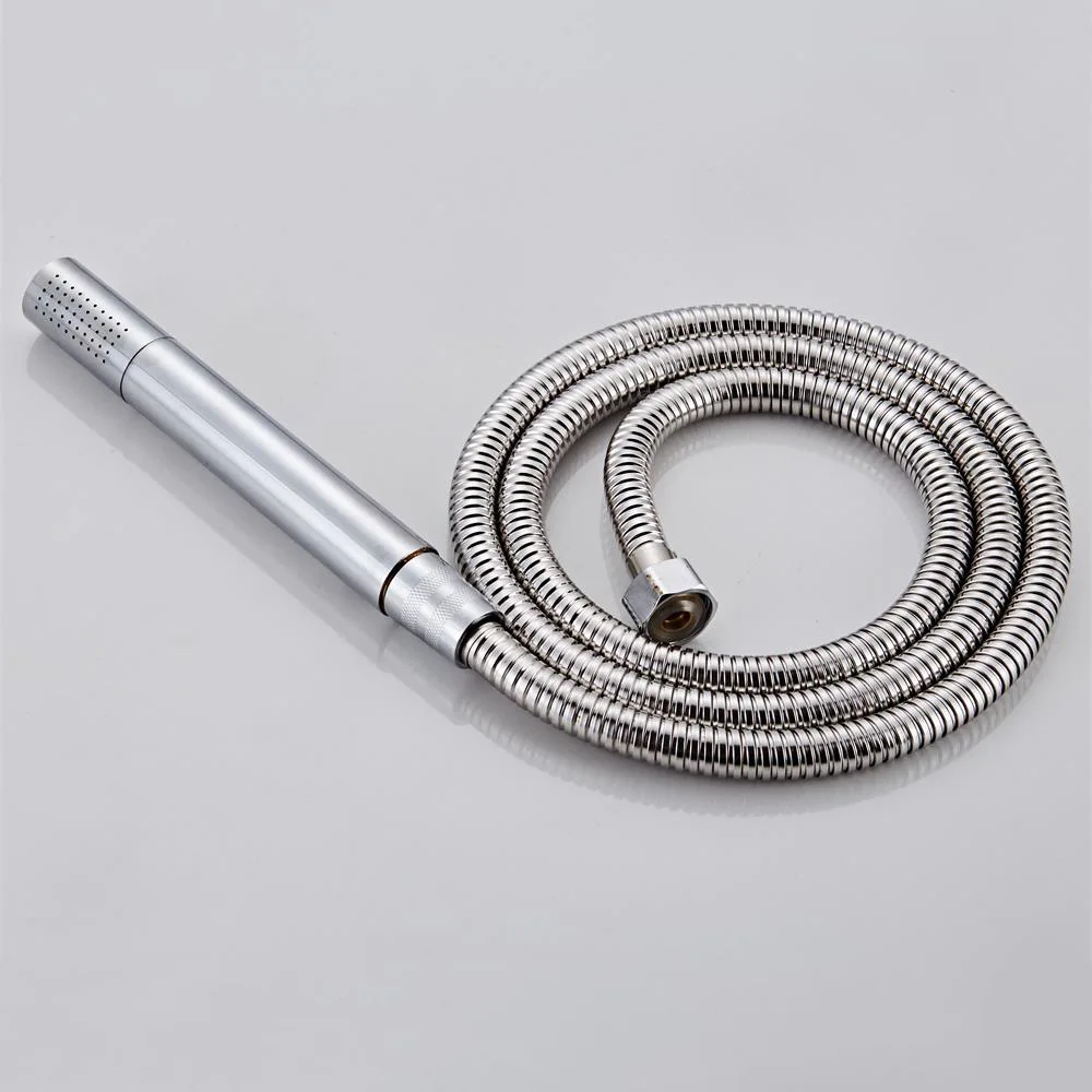 Хромированный настенный смеситель для ванной комнаты кран ванны с ручной лейкой