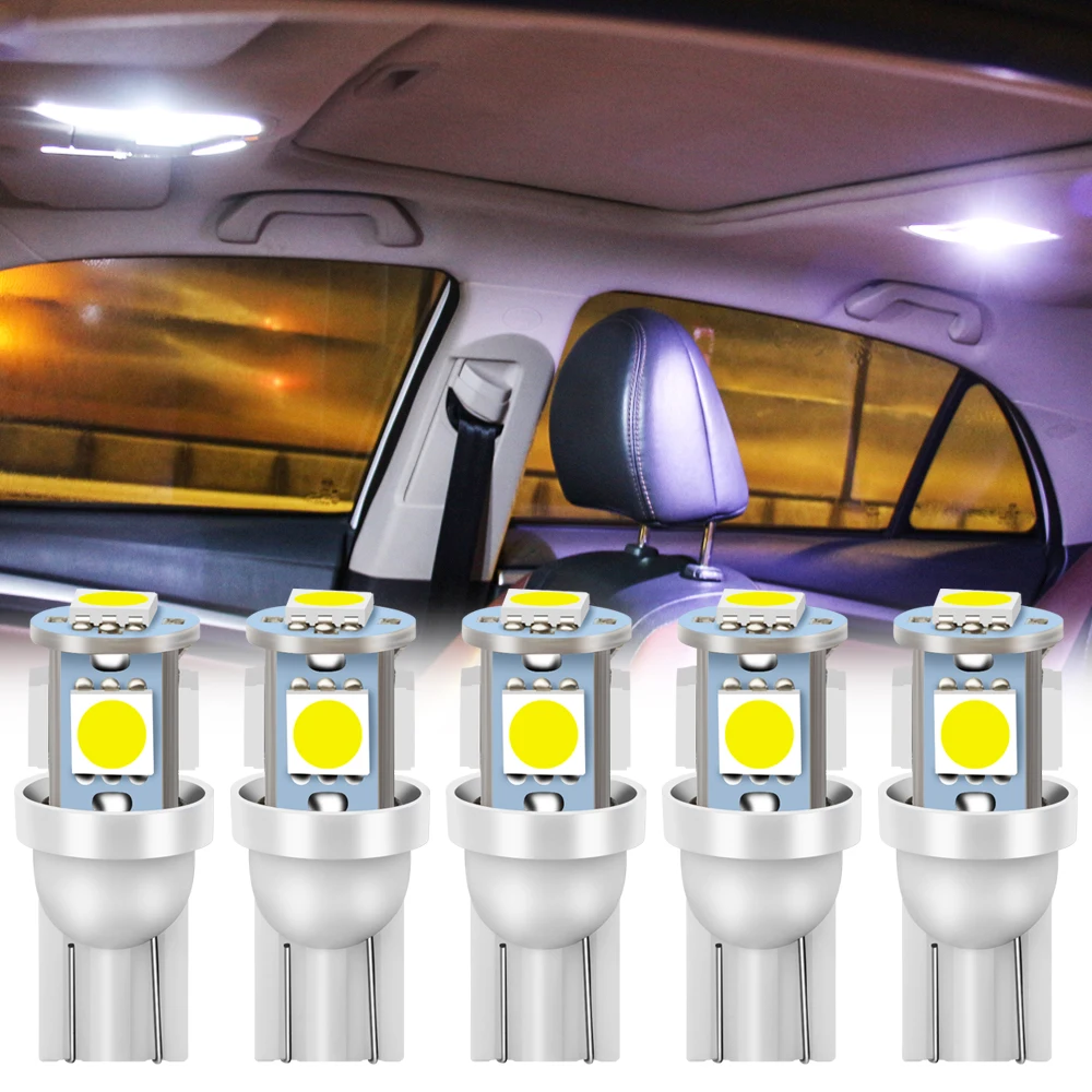 5 шт. светодиодный T10 W5W лампа автомобильная для Kia Provo K9 Cross Carens CUB Trackster Ray K2 Naimo Pro Venga