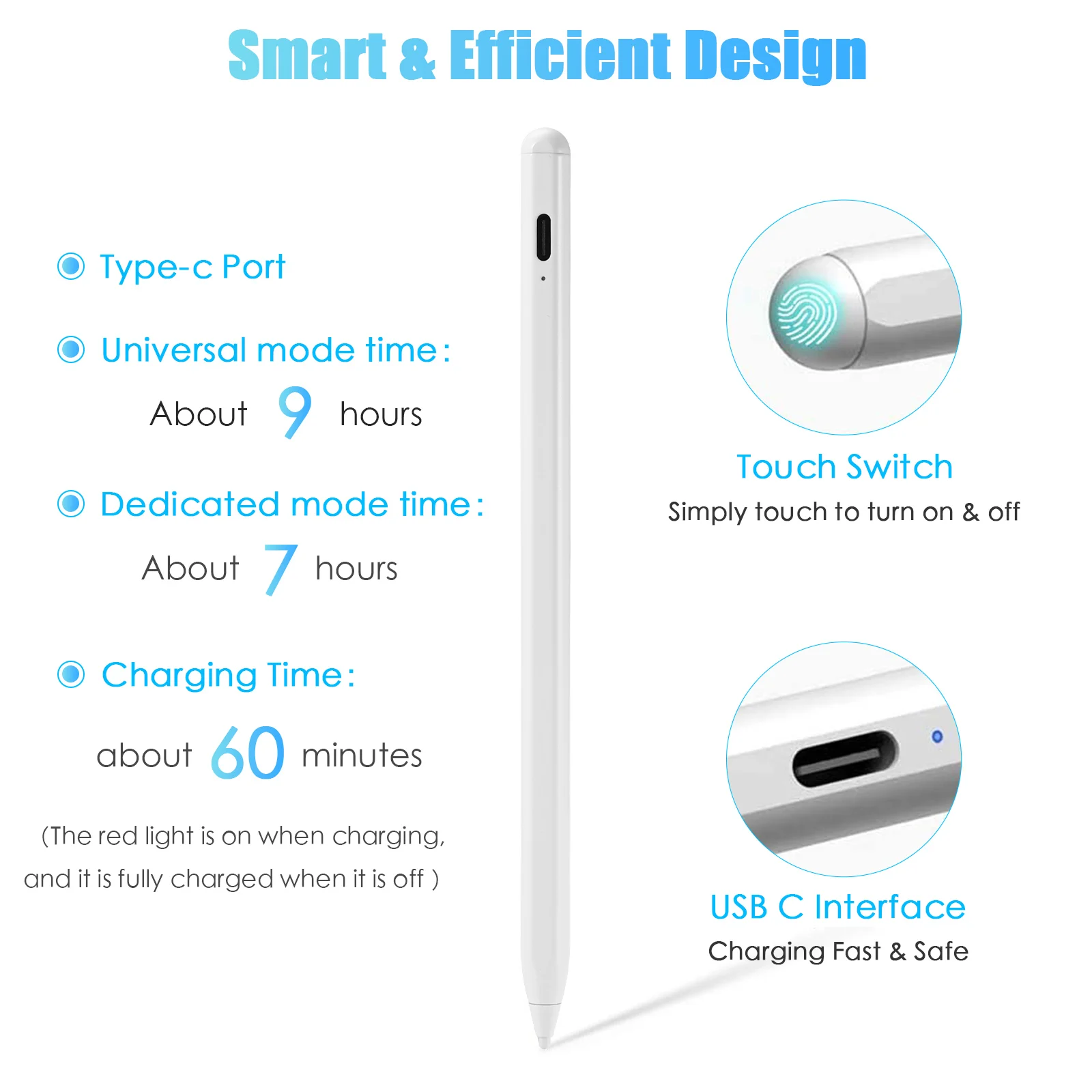 Универсальный стилус ручка для iPad планшетов Android телефонов рисования 2 в 1 Android/IOS
