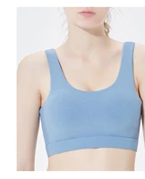 sports bra underwear woman top running yoga vest no steel ring gathered mesh fitness clothes beautiful back clothing