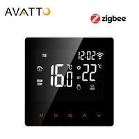 avatto tuya zigbee smart thermostat temperature controller for electric floor heating watergas boiler work for yandex alice