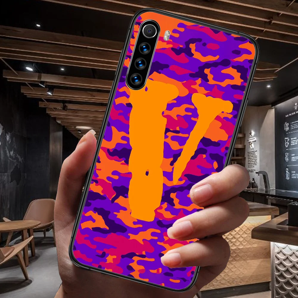 

American Trend Vlone Phone Case For Xiaomi Redmi Note 7 8 8T 9 9S 4X 7 7A 9A K30 Pro Ultra black Coque Trend Back Silicone