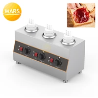 commercial chocolate heater sauce warmer electric jam sauce bottles filling machine drop in heated topping dispenser melter