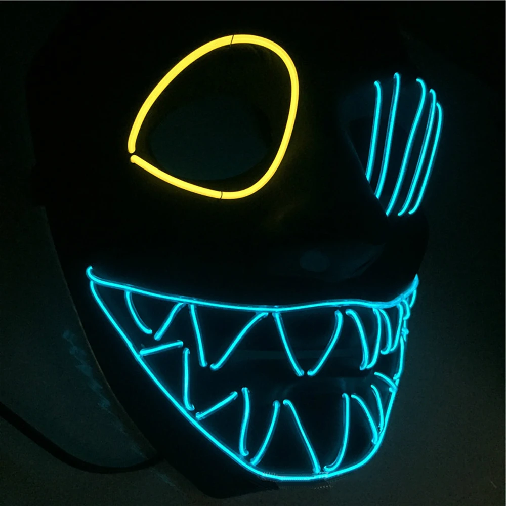 Светодиодный светильник на Хэллоуин Вечерние Маски с кисточками и