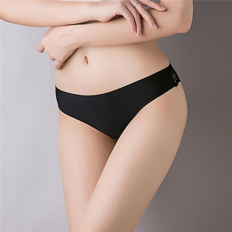 Сексуальные женские кружевные трусики нижнее белье стринги бандажные с высокой