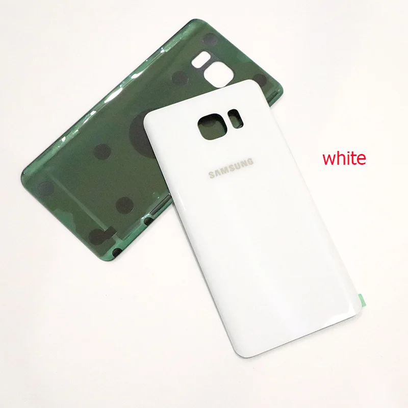 White Samsung Galaxy Note5 Примечание 5 задняя Батарея крышка 3D Стекло Корпус Крышка для samsung Примечание 5 дверь задняя крышка чехол Замена - Цвет: White