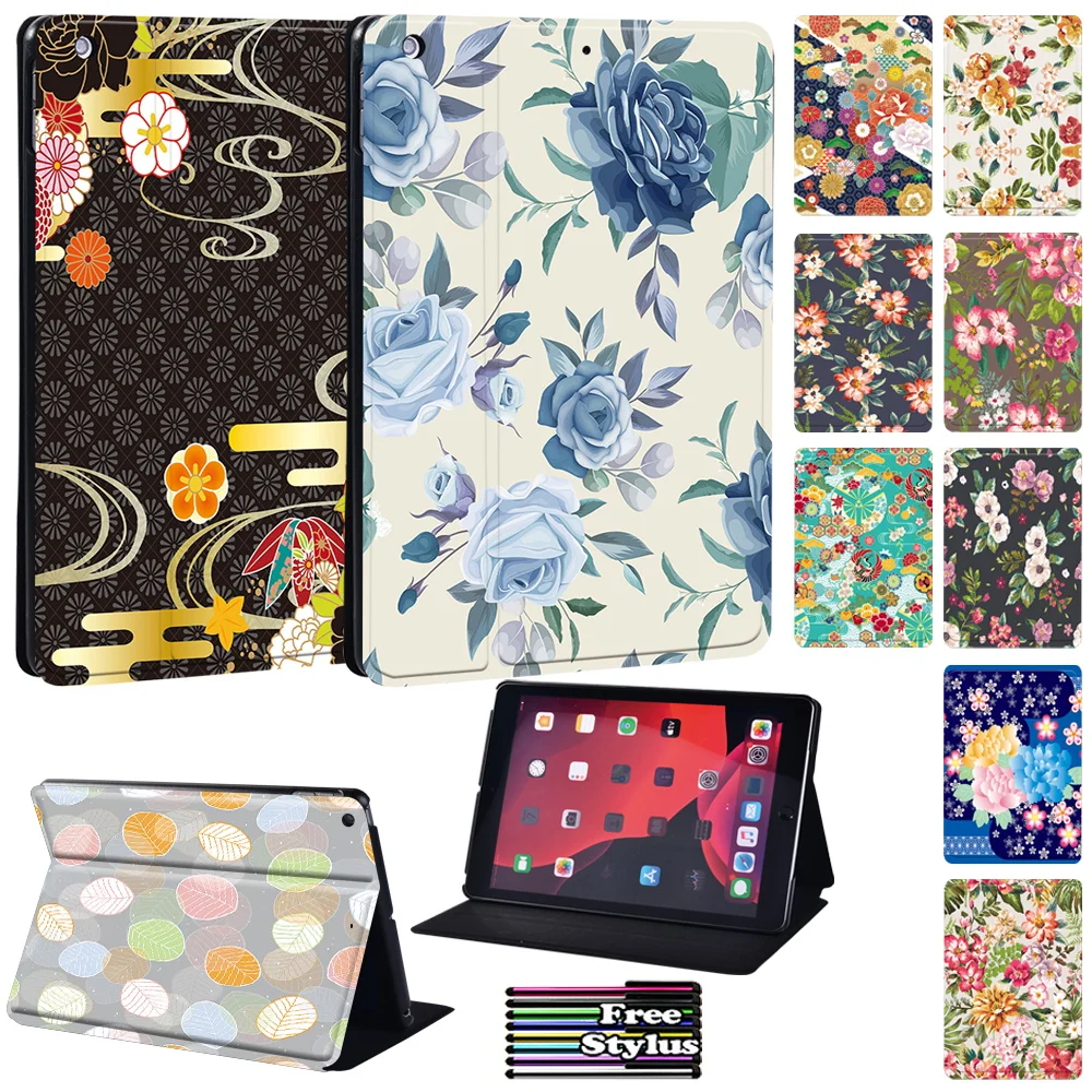 

Tablet Case for Apple IPad Pro 11 2021/2018/2020 Flower Letters Leather Folio Stand Case Tablet Cover for IPad Pro 9.7/Pro 10.5