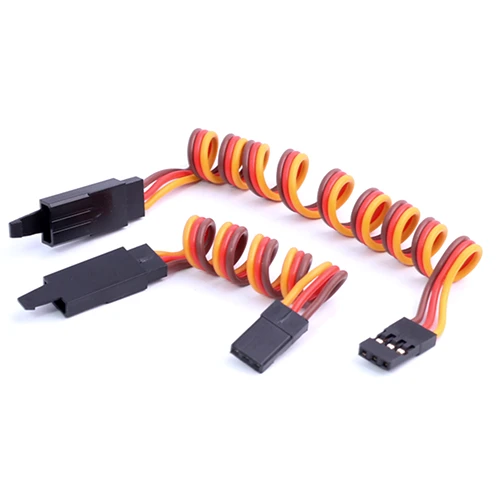 

100Pcs 100cm 3Ways 30 Core Filament Extension Leads Wire With Anti Shedding Hook For Airplane Model Serve Motor Brown-Red-Orange