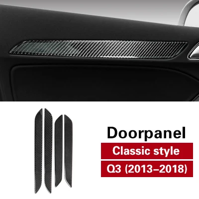 Classic Style Автомобильный Интерьер Литье из углеродного волокна двери декоративный кожух Copilot панель приборной панели авто стикер автомобиль Стайлинг для Audi Q3 2013 - Название цвета: Classic Style