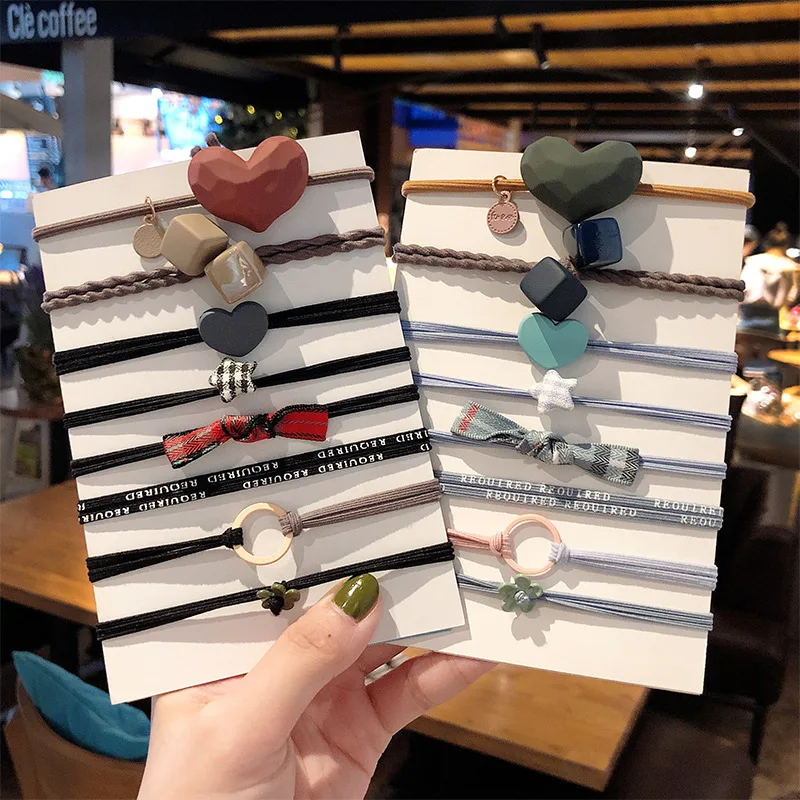 

Women Hair Rope Fashion Pearl Elastic Hair Bands Ponytail Holder Rubber Bands Scrunchie Headband Hair Accessories