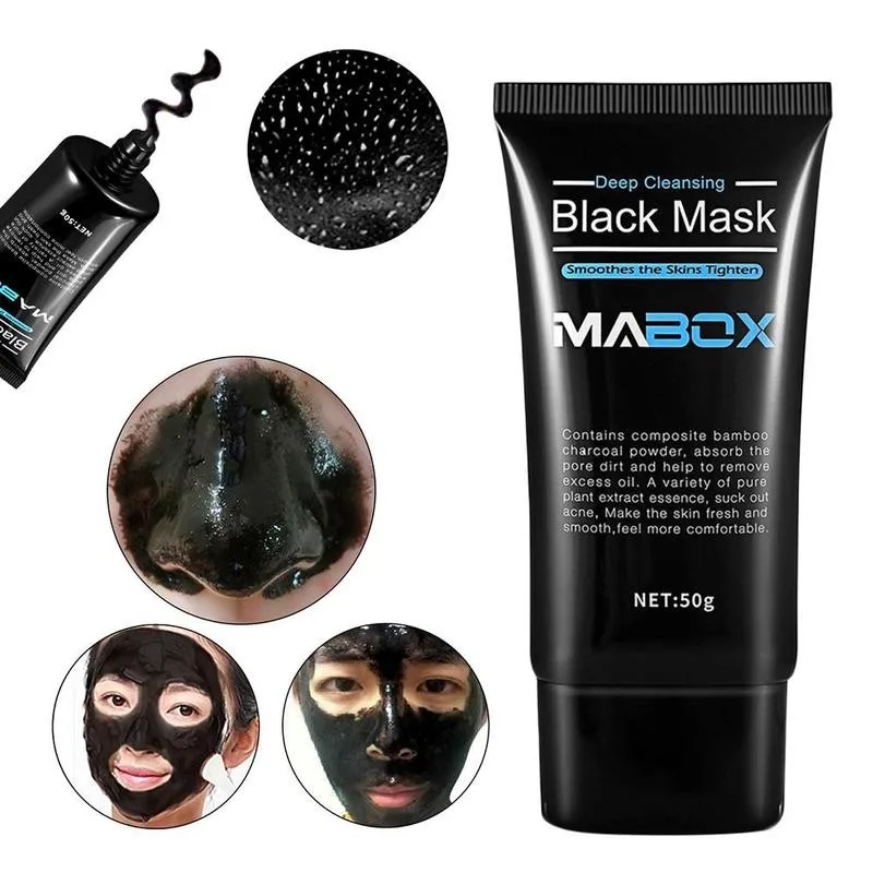 Грязи Мертвого моря и черных точек маски для удаления пористая полоска из черной