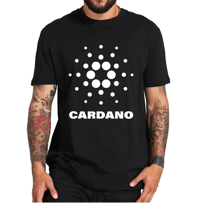 

Cardano Crypto T-shirt Cryptocurrency Blockchain Platform Coin Token Tee Basic High Quality Casual 100% Cotton Tshirts EU Size