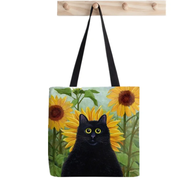 

Сумка-шоппер Дэн de Лев с рисунком подсолнуха большая сумка для женщин Harajuku сумка для покупок через плечо; Сумка-шоппер леди Сумки-холсты