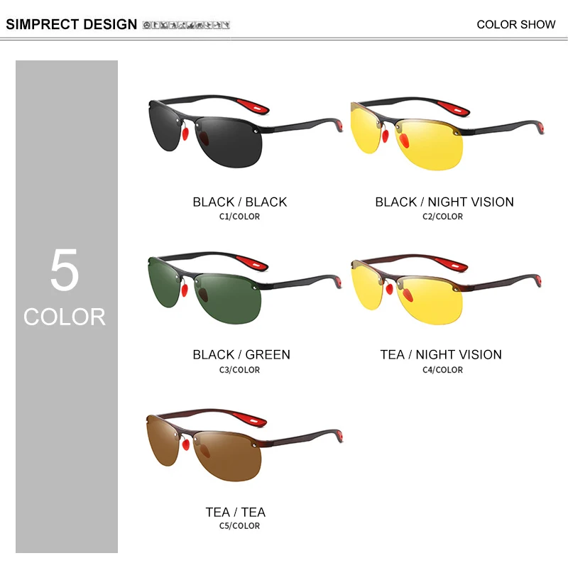 SIMPRECT 2020 TR90 поляризационные очки солнцезащитные мужские мода ретро пилот