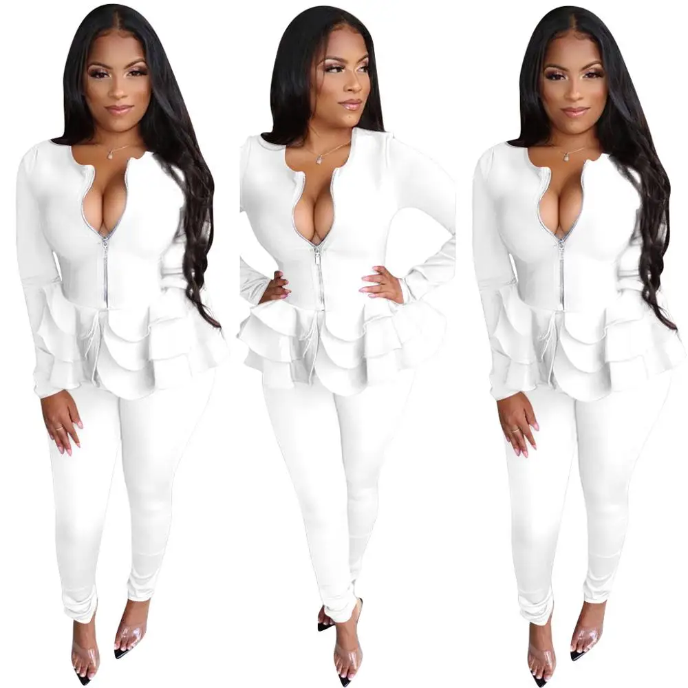 Женский костюм из двух предметов офисный женский с длинным рукавом и брюки