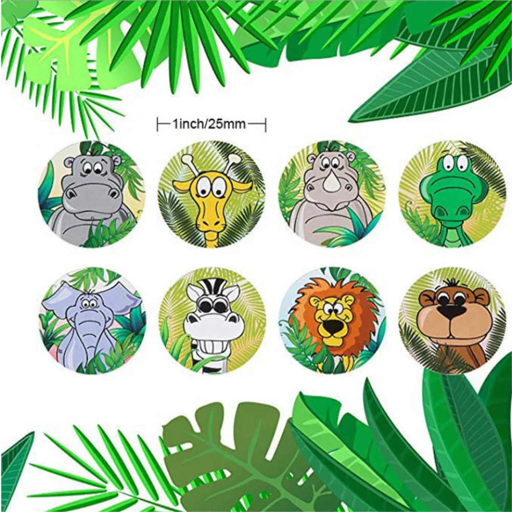 

500pcs Cute Stickers Gift Decoration Tag Sealing Label Animal Design Kids toys Gift Package Scrapbooking Stickers