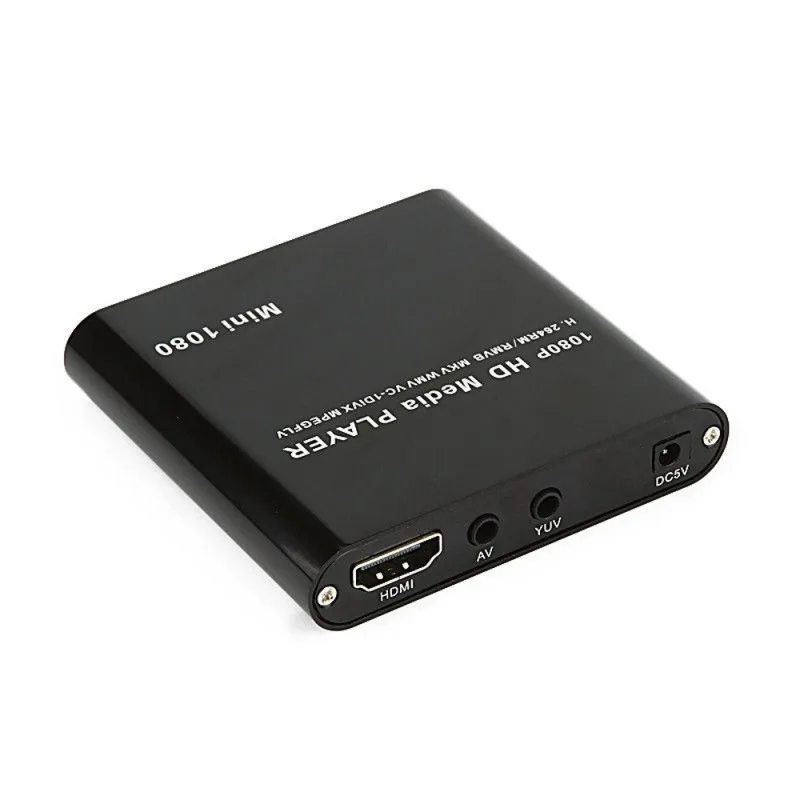 1080P Mini HDD медиаплеер HDMI AV USB хост Full HD с SD MMC кардридером Поддержка H.264 MKV AVI 1920*1080P