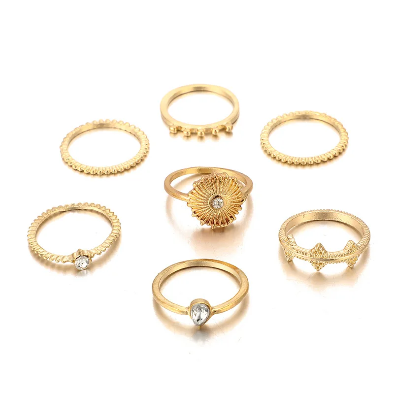 1 Набор Продам Звездная ночь блестящие старинные кольца кулака для женщин с