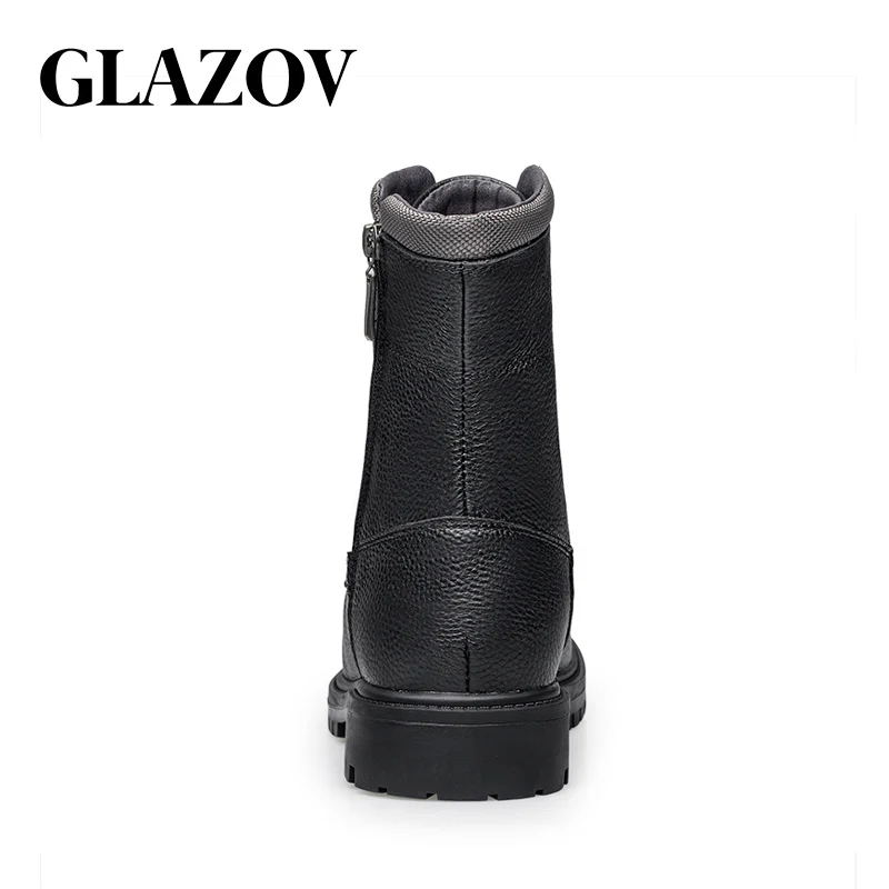 Мужские зимние ботинки GLAZOV теплые плюшевые больших размеров 36 48 мужские с острым