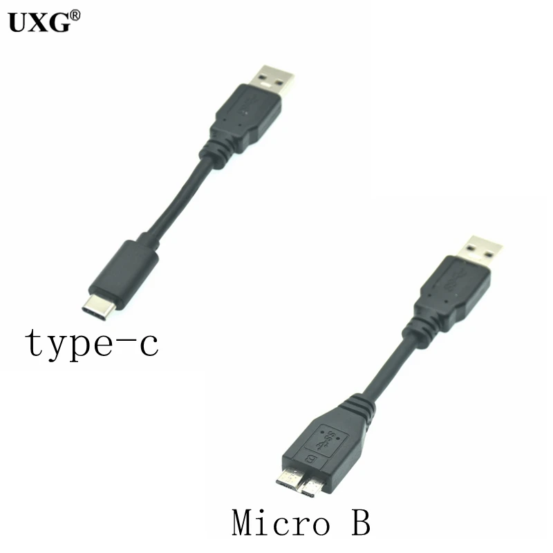 Короткий 10 см 20 30 50 1 фут USB 3 0 штекер A к Micro B Тип Кабель шнур для внешнего жесткого