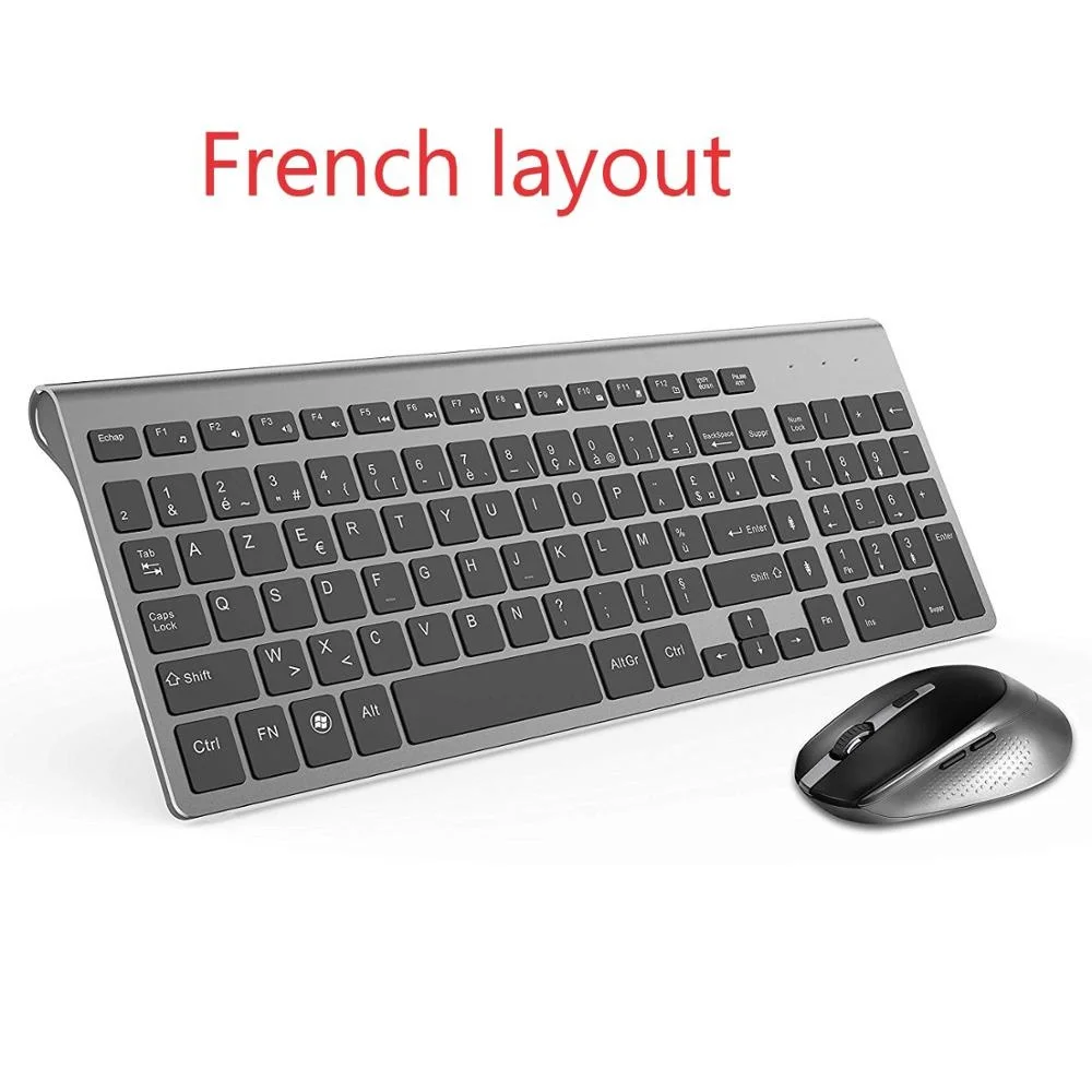 

French keyboard wireless mouse azerty suitable for game PC player IMAC TV French keyboard mouse wireless game keyboard